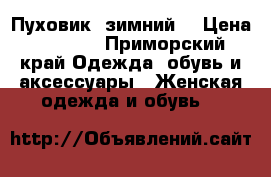 Пуховик  зимний  › Цена ­ 2 000 - Приморский край Одежда, обувь и аксессуары » Женская одежда и обувь   